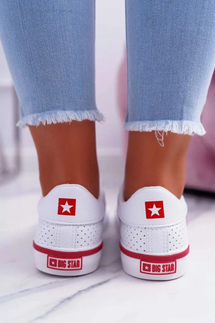 Damskie Big Star Shoes Trampki Damskie Big Star Białe EE274337