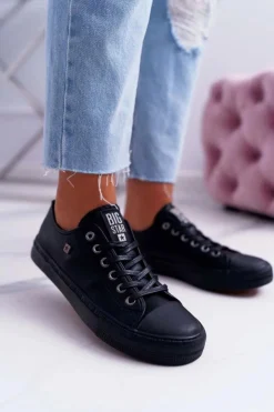 Big Star Shoes Trampki Damskie Big Star|Trampki Damskie Niskie*Trampki Damskie Big Star Czarne EE274384