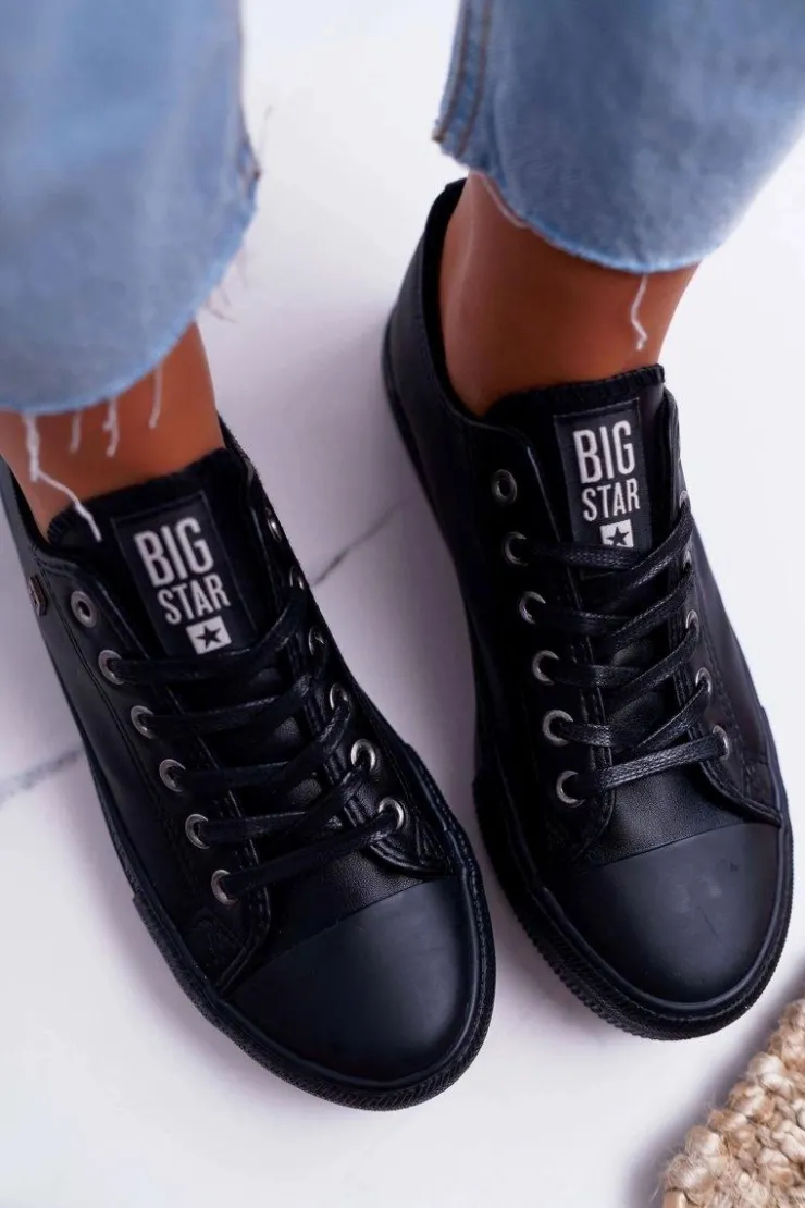 Big Star Shoes Trampki Damskie Big Star|Trampki Damskie Niskie*Trampki Damskie Big Star Czarne EE274384
