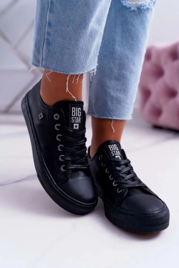 Big Star Shoes Trampki Damskie Big Star|Trampki Damskie Niskie*Trampki Damskie Big Star Czarne EE274384