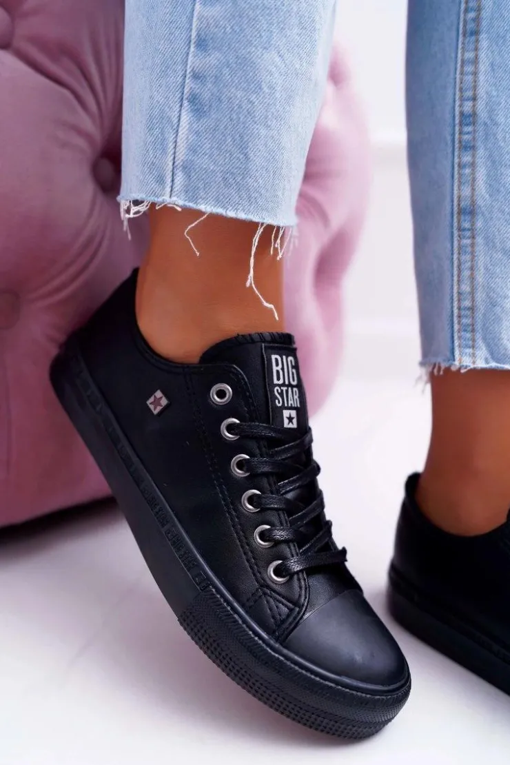 Big Star Shoes Trampki Damskie Big Star|Trampki Damskie Niskie*Trampki Damskie Big Star Czarne EE274384