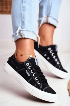 Big Star Shoes Trampki Damskie Big Star|Trampki Damskie Niskie*Trampki Damskie Big Star Czarne DD274446