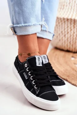 Big Star Shoes Trampki Damskie Big Star|Trampki Damskie Niskie*Trampki Damskie Big Star Czarne DD274446