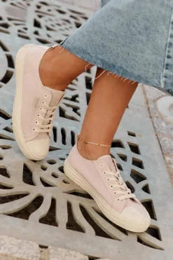 Sale Big Star Shoes Trampki Damskie Big Star RR274732 Jasnoróżowe Różowy