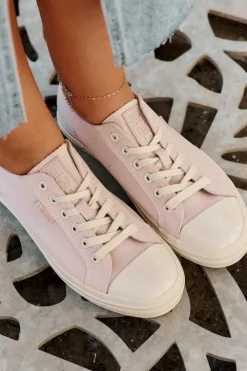 Sale Big Star Shoes Trampki Damskie Big Star RR274732 Jasnoróżowe Różowy