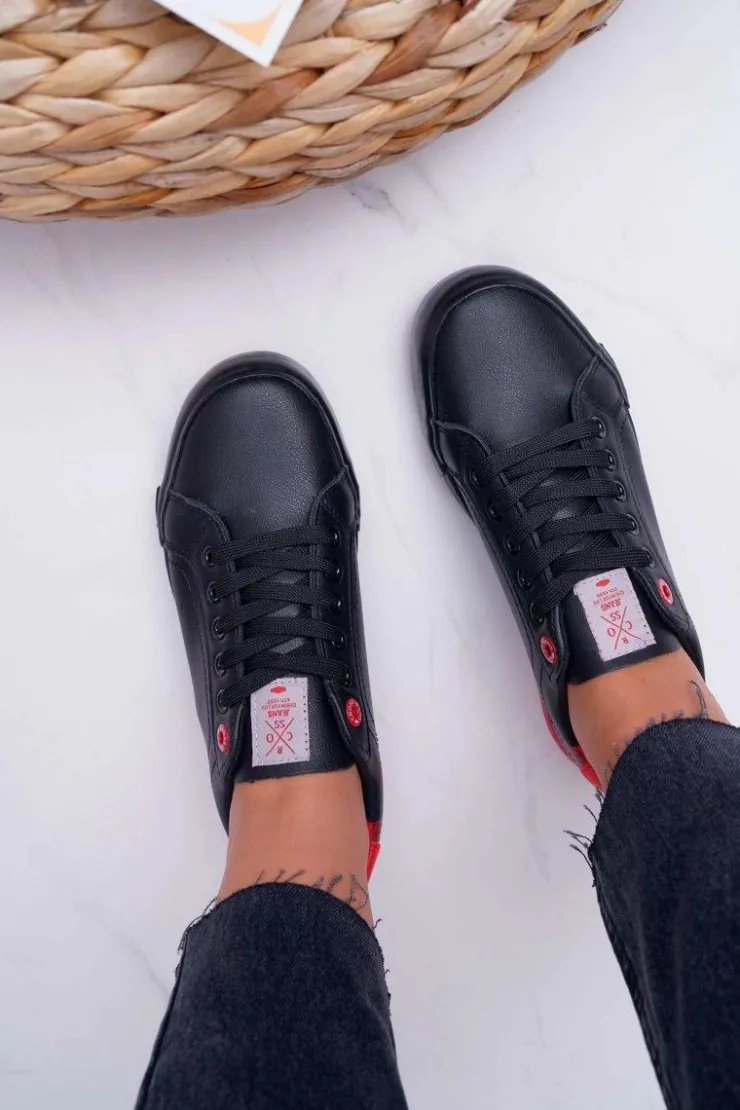 Damskie Cross Jeans Trampki Damskie Czarne EE2R4019C