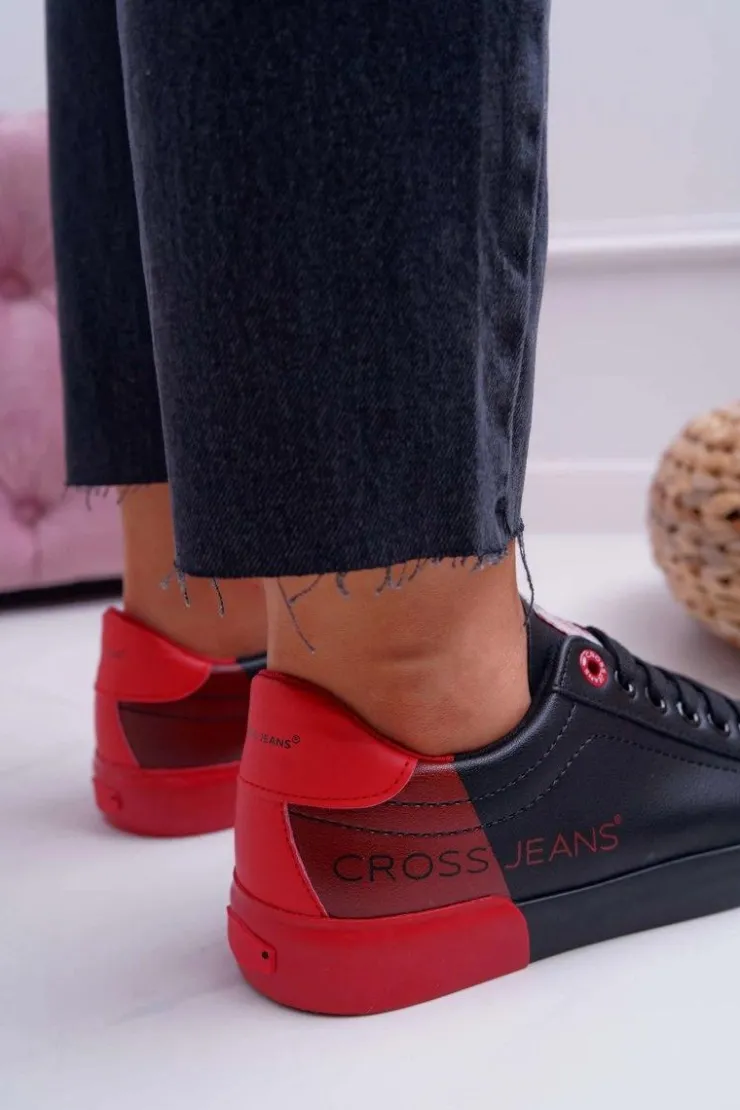 Damskie Cross Jeans Trampki Damskie Czarne EE2R4019C