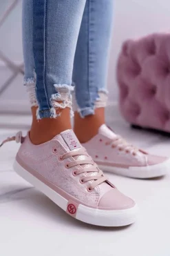 Cross Jeans Trampki Damskie Cross Jeans*Trampki Damskie Różowe DD2R4058