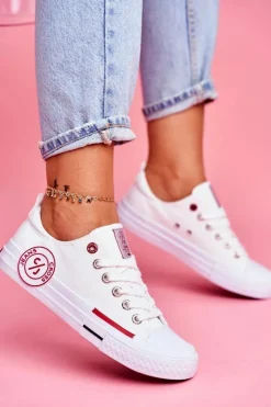 Outlet Cross Jeans Trampki Damskie Białe FF2R4072C