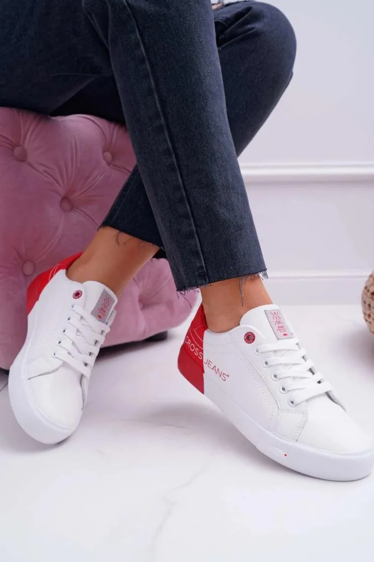 Cross Jeans Trampki Damskie Białe EE2R4016C