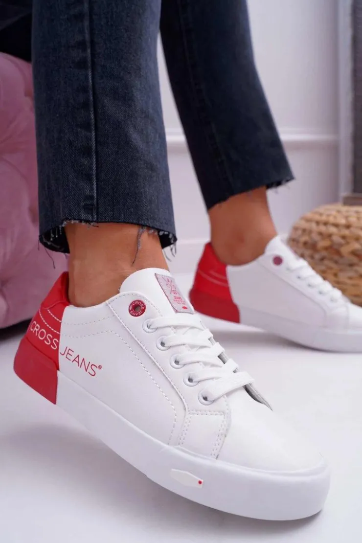 Cross Jeans Trampki Damskie Białe EE2R4016C