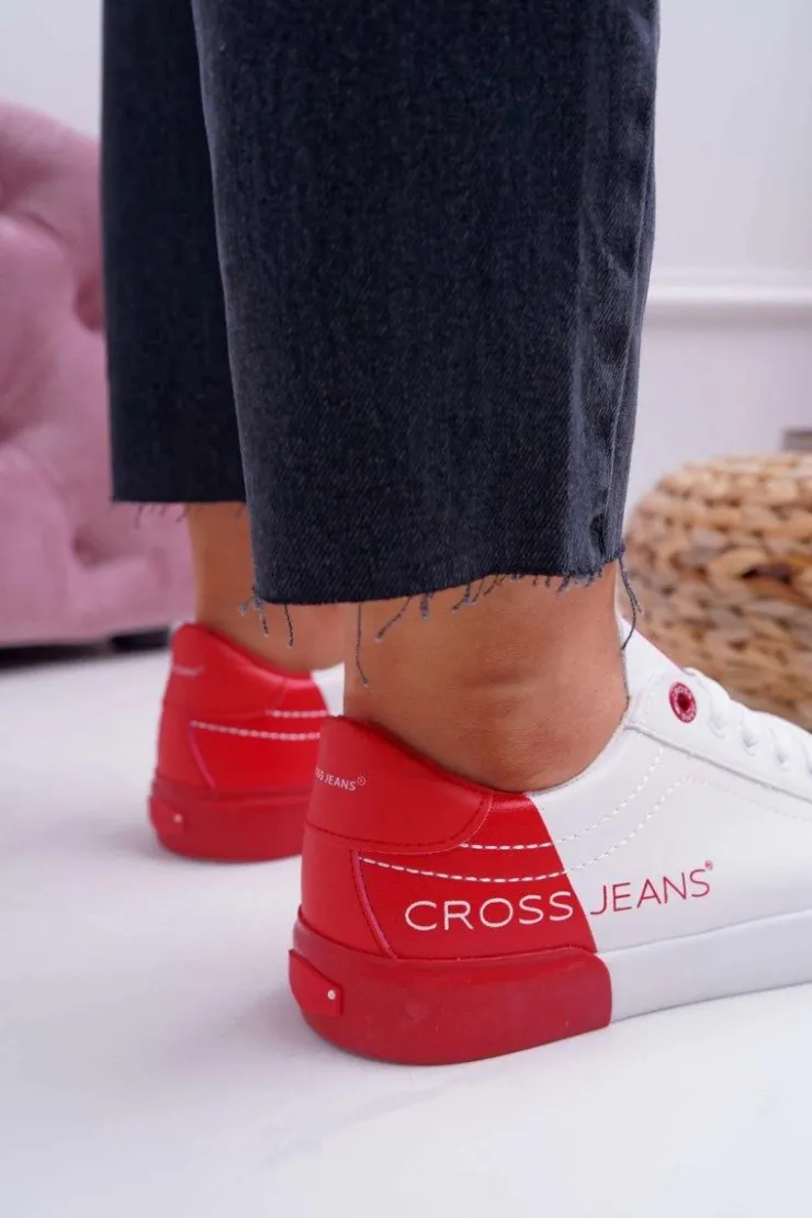 Cross Jeans Trampki Damskie Białe EE2R4016C