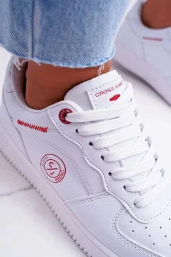 Damskie Cross Jeans Trampki Damskie Białe EE2R4143C