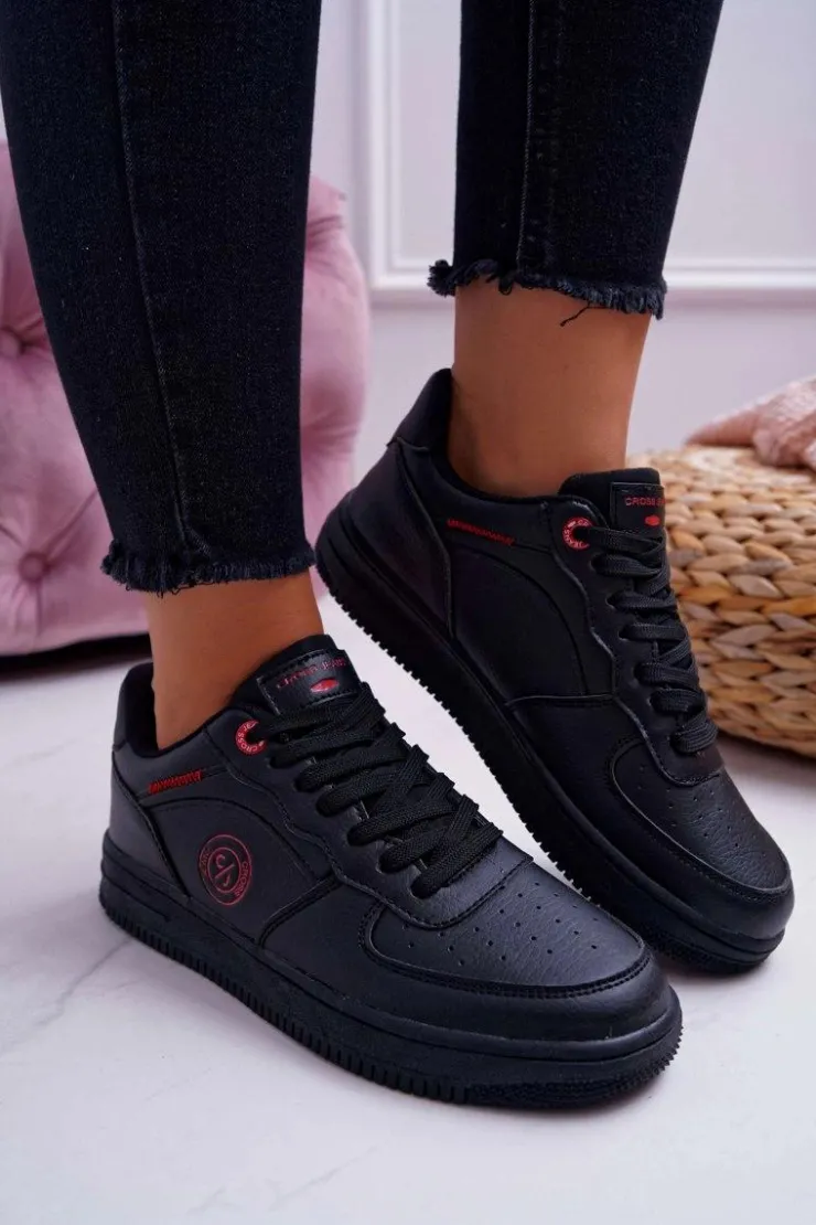 Damskie Cross Jeans Trampki Damskie Czarne EE2R4144C