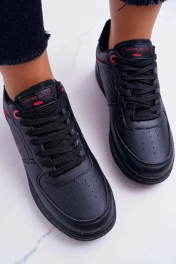 Damskie Cross Jeans Trampki Damskie Czarne EE2R4144C