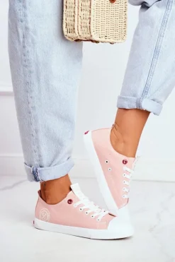 Damskie Cross Jeans Trampki Damskie Różowe FF2R4019C