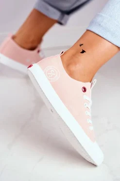 Damskie Cross Jeans Trampki Damskie Różowe FF2R4019C