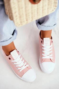 Damskie Cross Jeans Trampki Damskie Różowe FF2R4019C