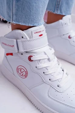 Cross Jeans Trampki Damskie Wysokie Białe EE2R4145C