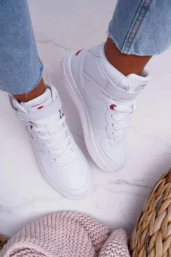 Cross Jeans Trampki Damskie Wysokie Białe EE2R4145C