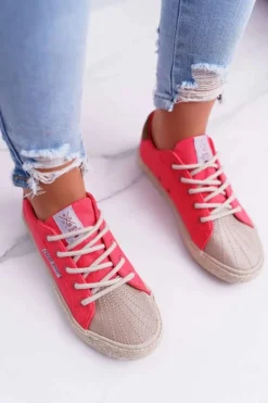 Cross Jeans Trampki Damskie Różowe DD2R4096