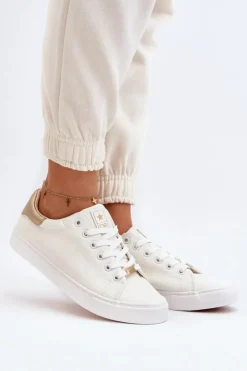 Discount Evento Trampki Damskie Eko Skóra Białe Tiraelle Biały