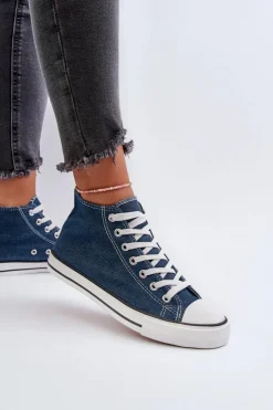 Sale Boto Trampki Damskie Jeansowe Socerio