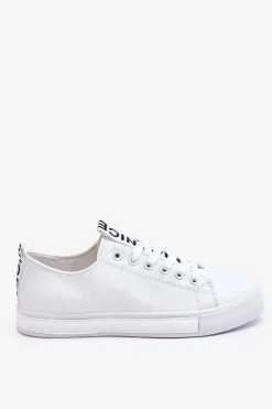 New Boto Trampki Damskie Klasyczne Białe Ville Biały