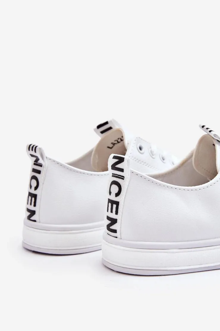 New Boto Trampki Damskie Klasyczne Białe Ville Biały