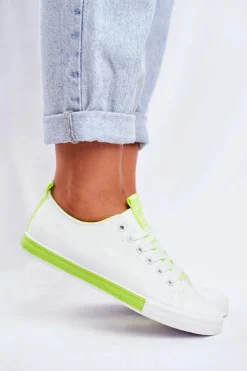 Online Boto Trampki Damskie Klasyczne Zielone Ville