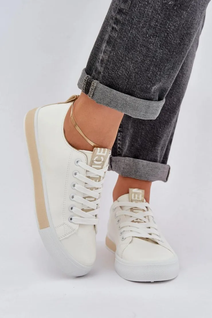 Damskie Boto Trampki Damskie Klasyczne Złote Ville