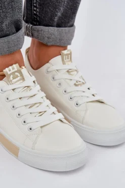 Damskie Boto Trampki Damskie Klasyczne Złote Ville