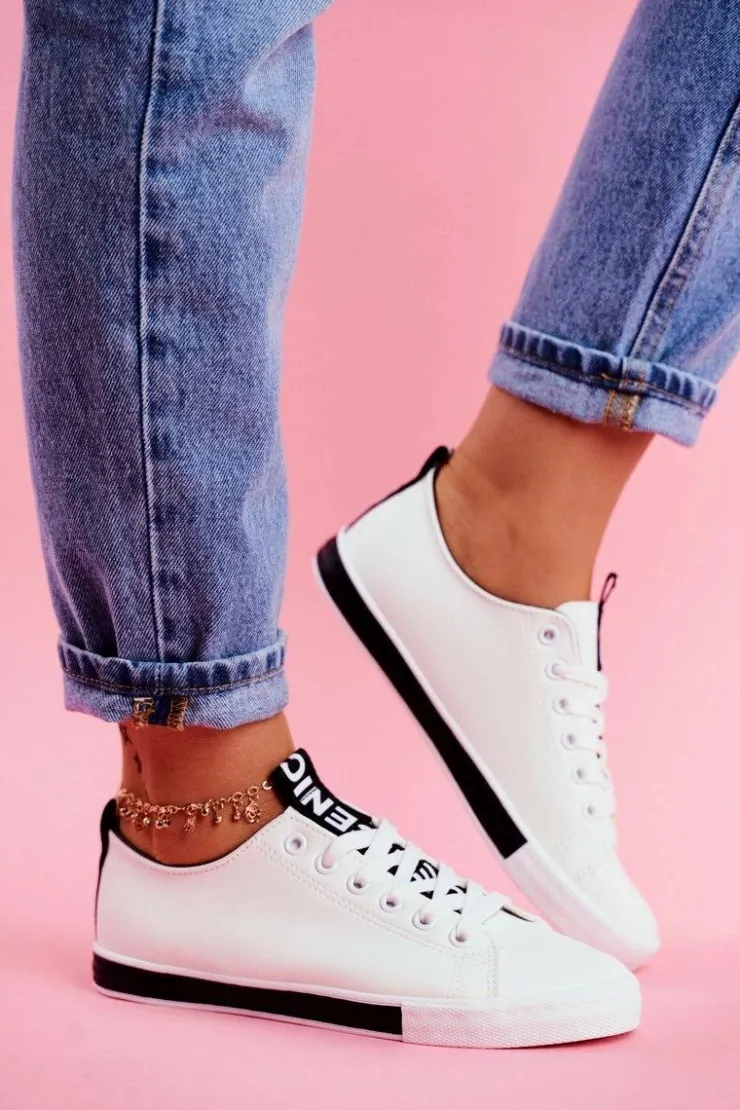 Damskie Boto Trampki Damskie Klasyczne Czarne Ville