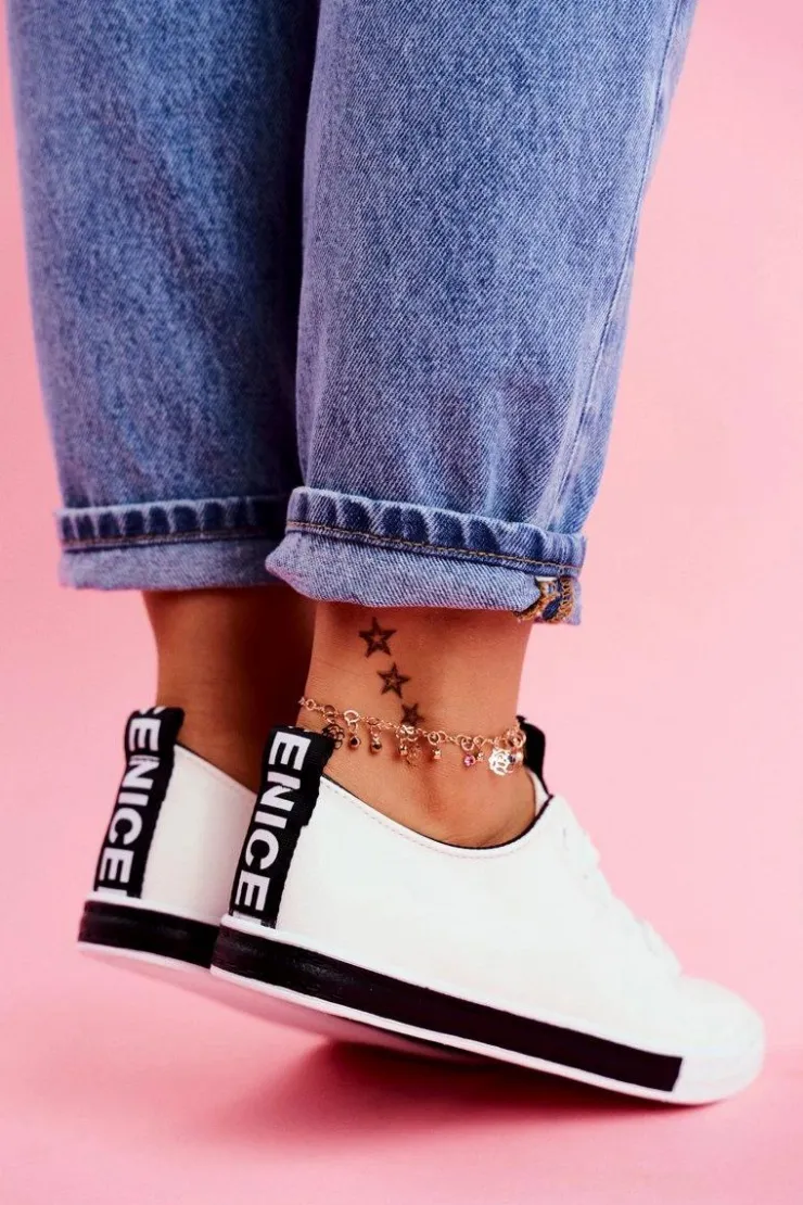 Damskie Boto Trampki Damskie Klasyczne Czarne Ville