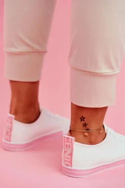 Boto Trampki Damskie Niskie*Trampki Damskie Klasyczne Różowe Ville