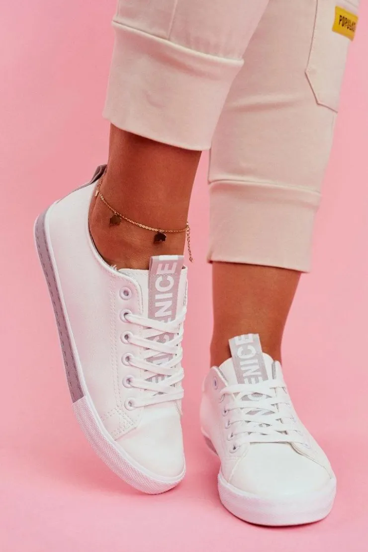 Damskie Boto Trampki Damskie Klasyczne Szare Ville