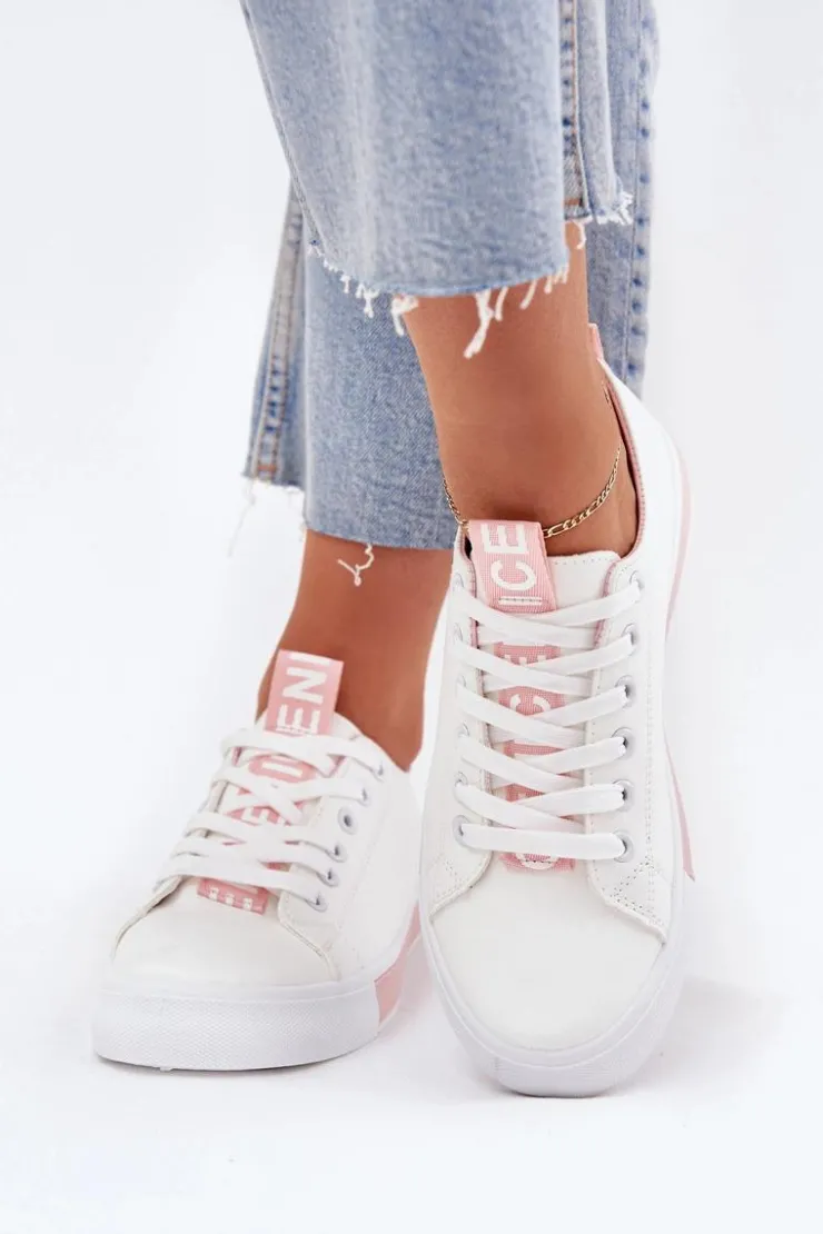 Damskie Boto Trampki Damskie Klasyczne Różowe Ville