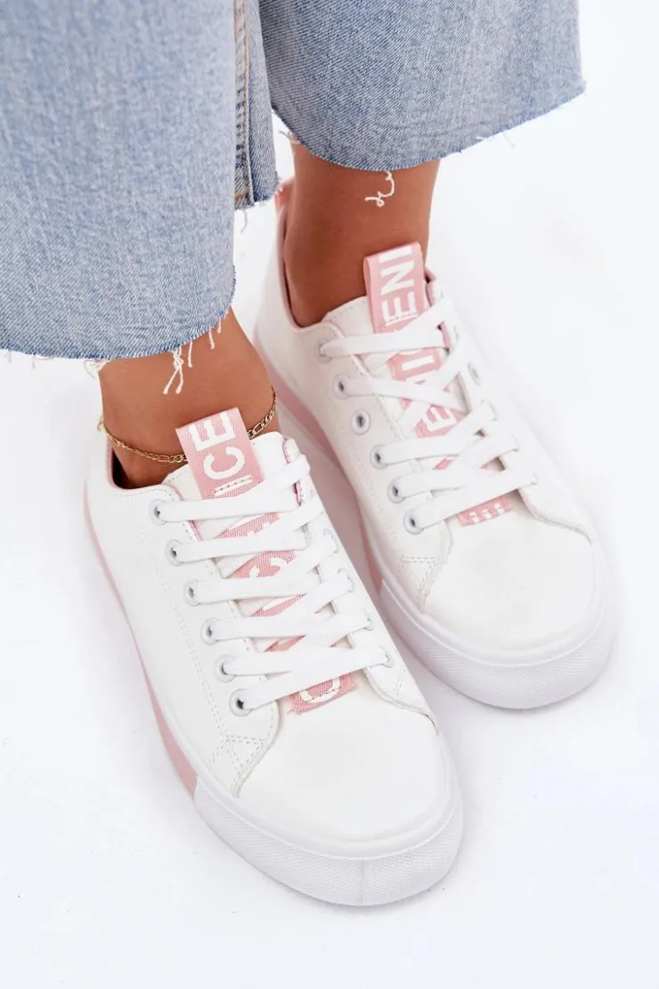 Damskie Boto Trampki Damskie Klasyczne Różowe Ville