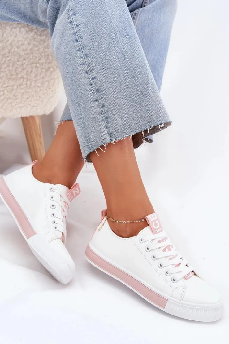 Damskie Boto Trampki Damskie Klasyczne Różowe Ville