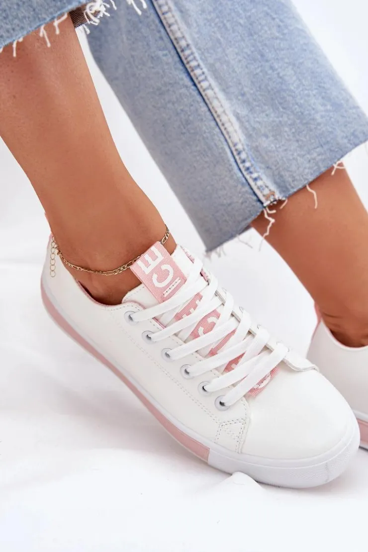 Damskie Boto Trampki Damskie Klasyczne Różowe Ville