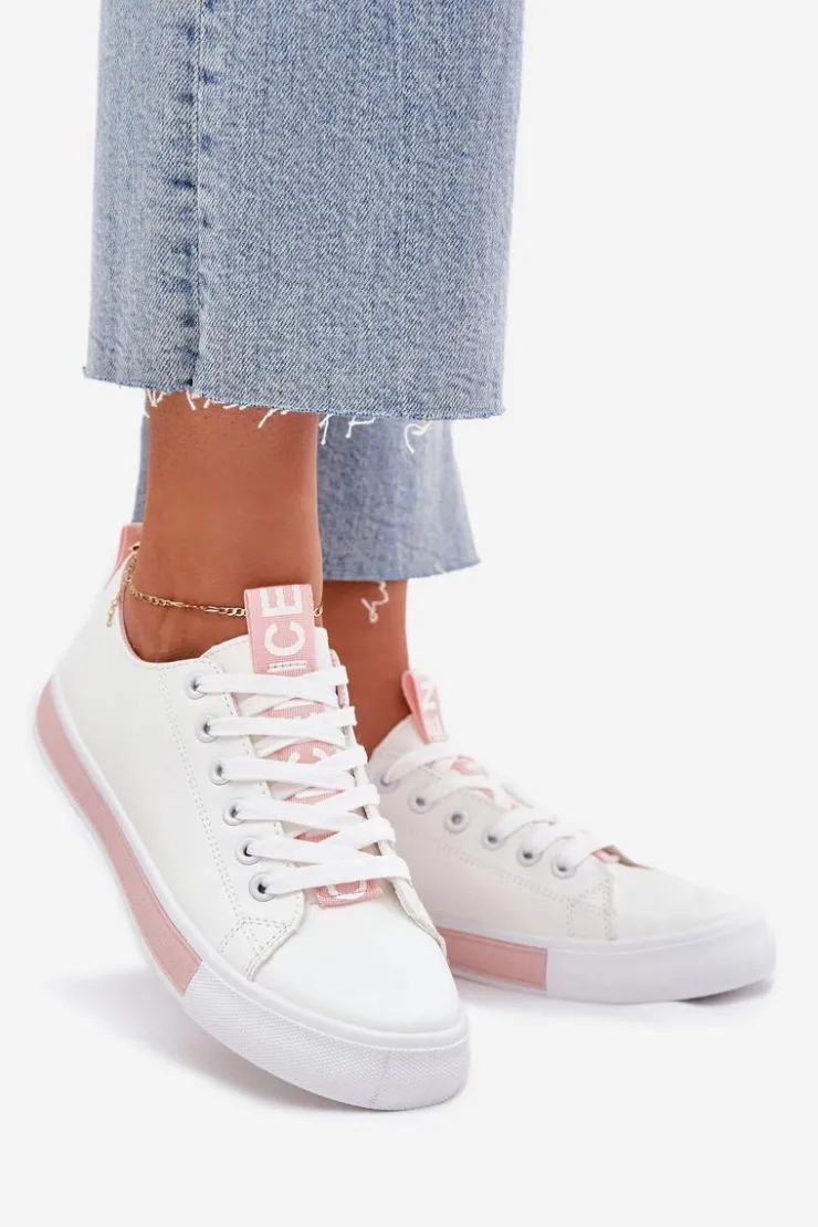 Damskie Boto Trampki Damskie Klasyczne Różowe Ville