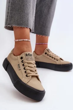 Online Lee Cooper Trampki Damskie LCW-24-31-2721 Beżowe