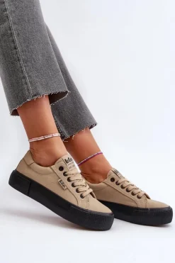Online Lee Cooper Trampki Damskie LCW-24-31-2721 Beżowe
