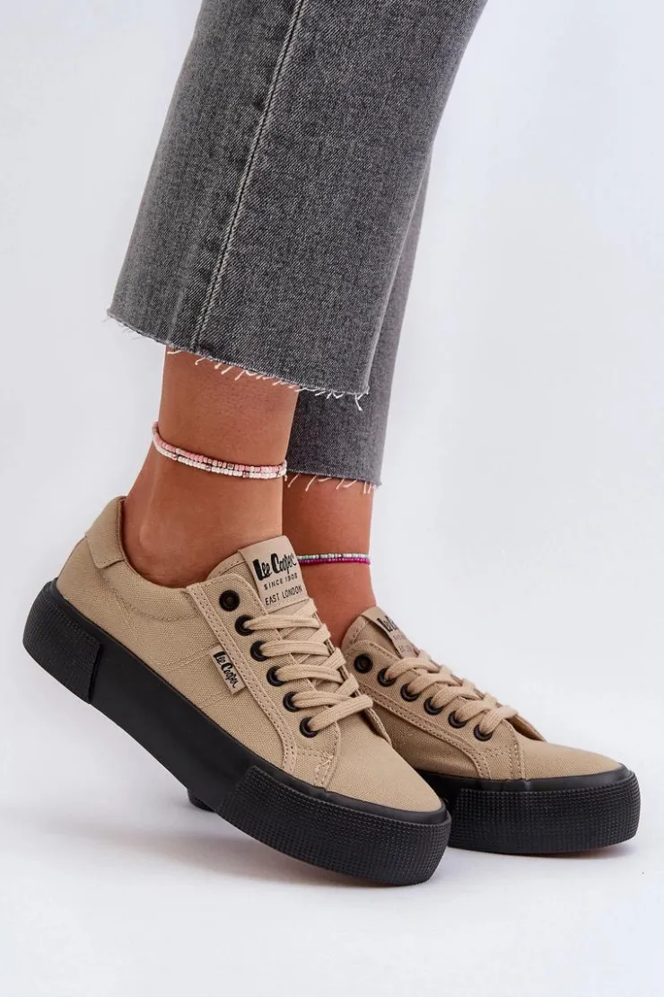 Online Lee Cooper Trampki Damskie LCW-24-31-2721 Beżowe