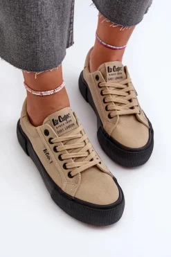 Online Lee Cooper Trampki Damskie LCW-24-31-2721 Beżowe