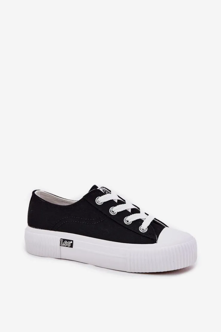 Discount Lee Trampki Damskie Na Platformie ISLA C WOMEN LOW 50251001 Czarne Czarny