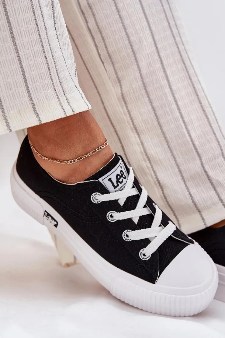 Discount Lee Trampki Damskie Na Platformie ISLA C WOMEN LOW 50251001 Czarne Czarny