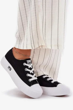 Discount Lee Trampki Damskie Na Platformie ISLA C WOMEN LOW 50251001 Czarne Czarny