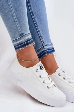 Damskie Lee Trampki Damskie Na Platformie ISLA C WOMEN LOW 50251001 Białe