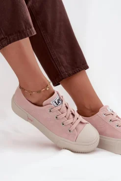 New Lee Trampki Damskie Na Platformie ISLA C WOMEN LOW 50253001.78E Różowe Różowy